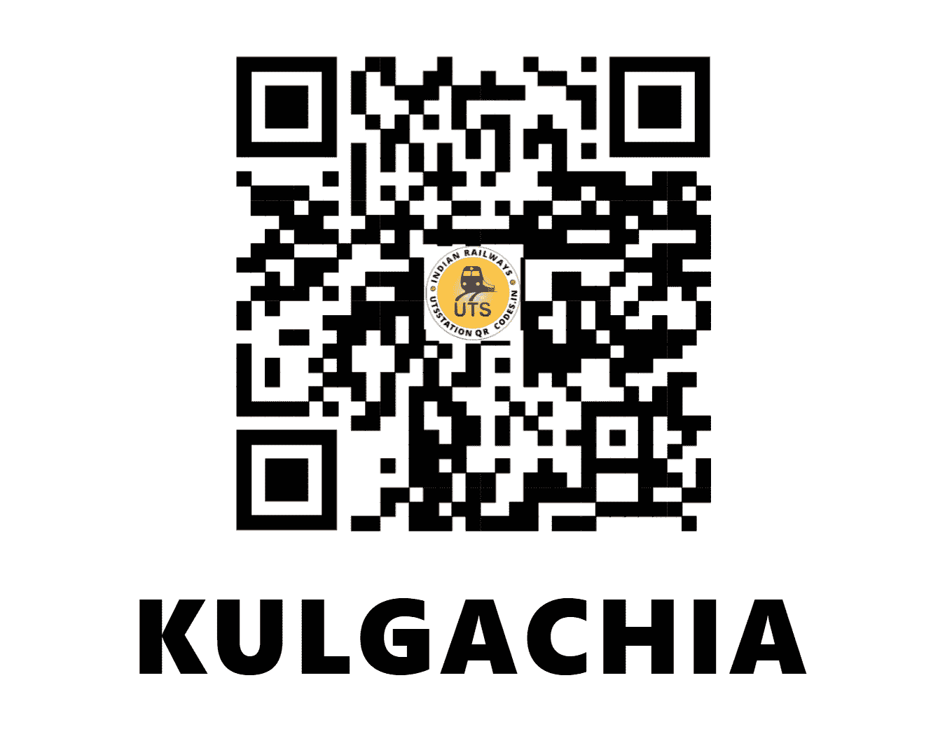 UTS QR Code for KULGACHIA - KGY (SE - WEST BENGAL)